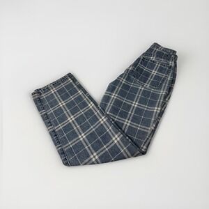 PACSUN DAD JEANS- Women's Size 23 Plaid Jeans Pants 100% Cotton Relaxed Fit